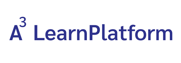 Logo Text A3 Learn Platform